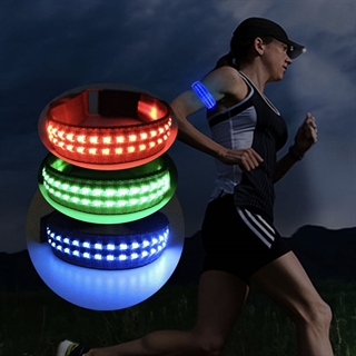 LED armbånd med lys til løbere 